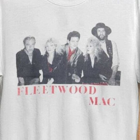 Fleetwood Mac Tango In The Night 1987 Tour Rock Band Fan Gift 2 Sided Shirt 90 - Picture 2 of 6
